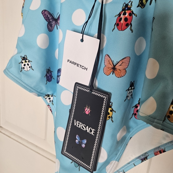 Versace x Dua Lipa Butterfly Print One-Piece Swimsuit - Picture 8 of 8